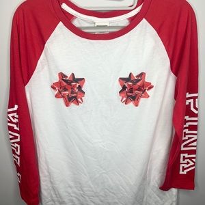 VS PINK Christmas Pajama Tee